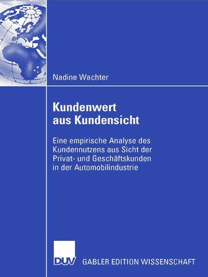 cover image of Kundenwert aus Kundensicht